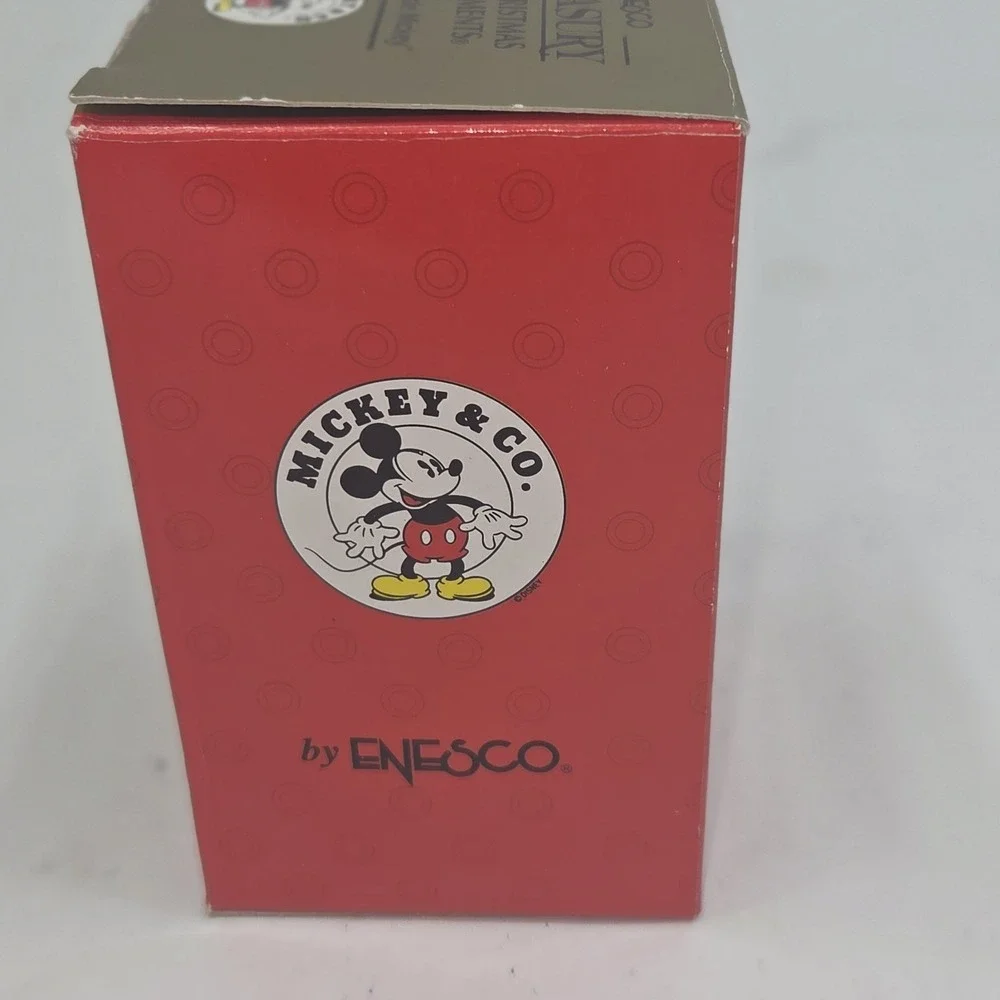 VTG 1996 Enesco Treasury Christmas Ornament Motorcycle Mickey Mouse Pluto...